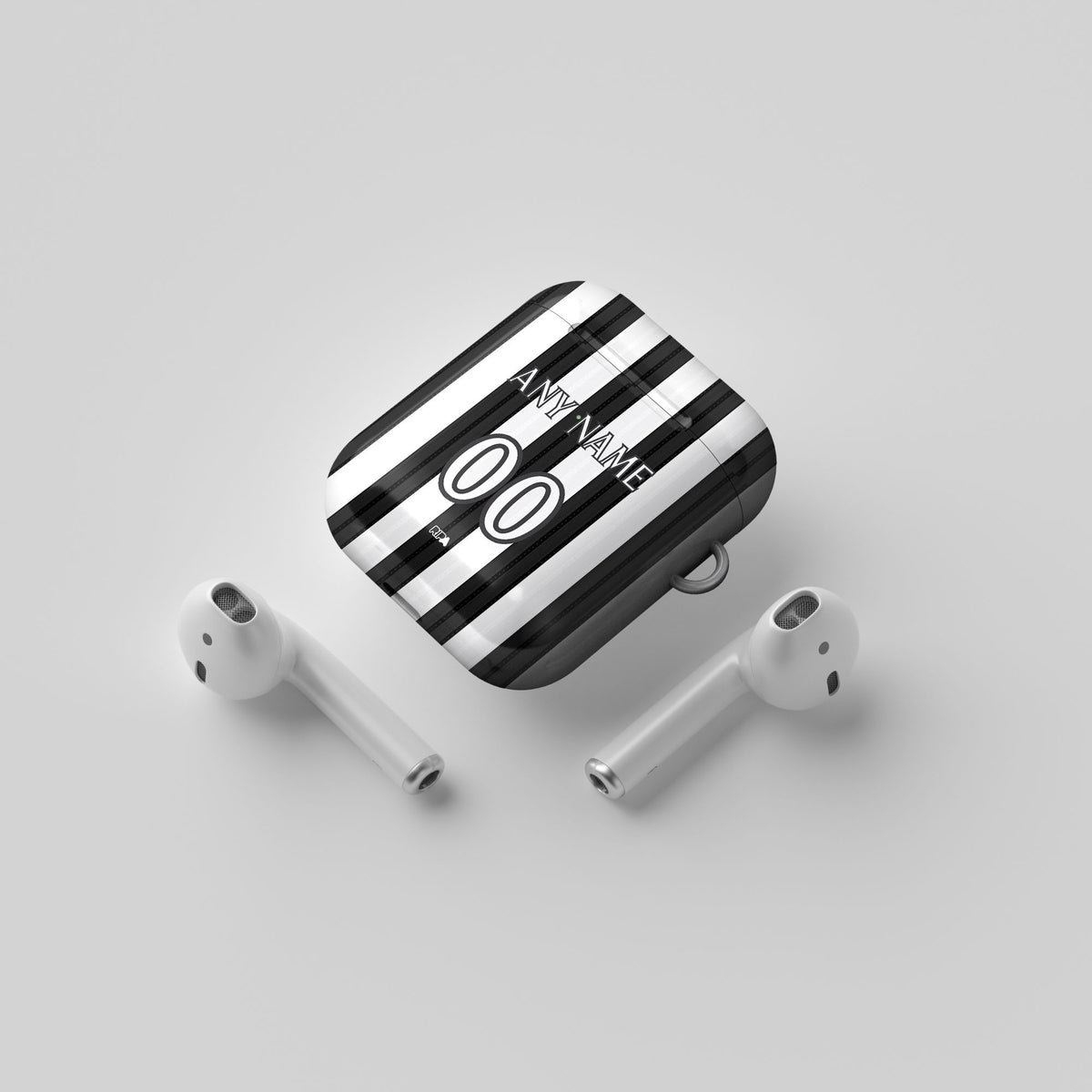AirPods case with the Botafogo 2026 Home football shirt design by RIPA Football