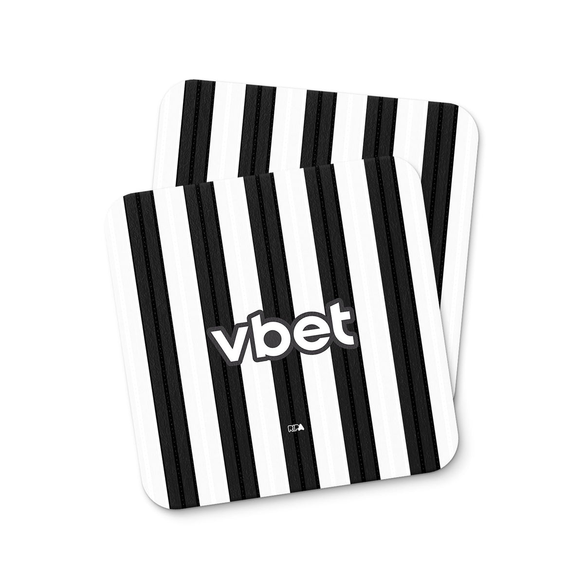 Coaster with the Botafogo 2026 Home football shirt design by RIPA Football