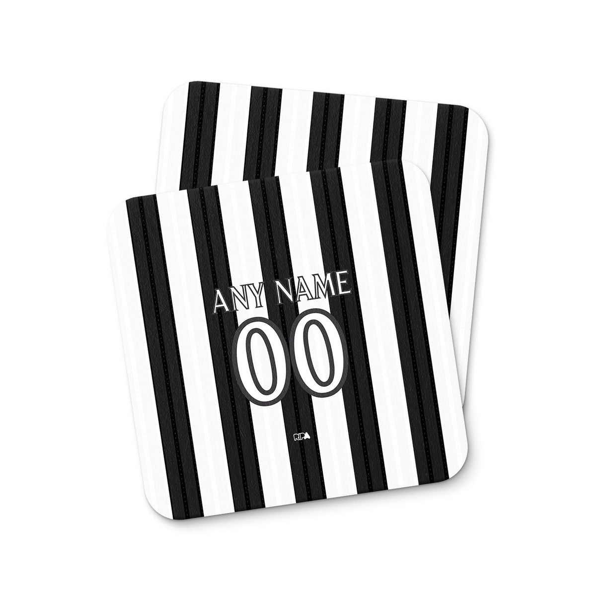 Coaster with the Botafogo 2026 Home football shirt design by RIPA Football