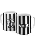 Mug with the Botafogo 2026 Home football shirt design by RIPA Football