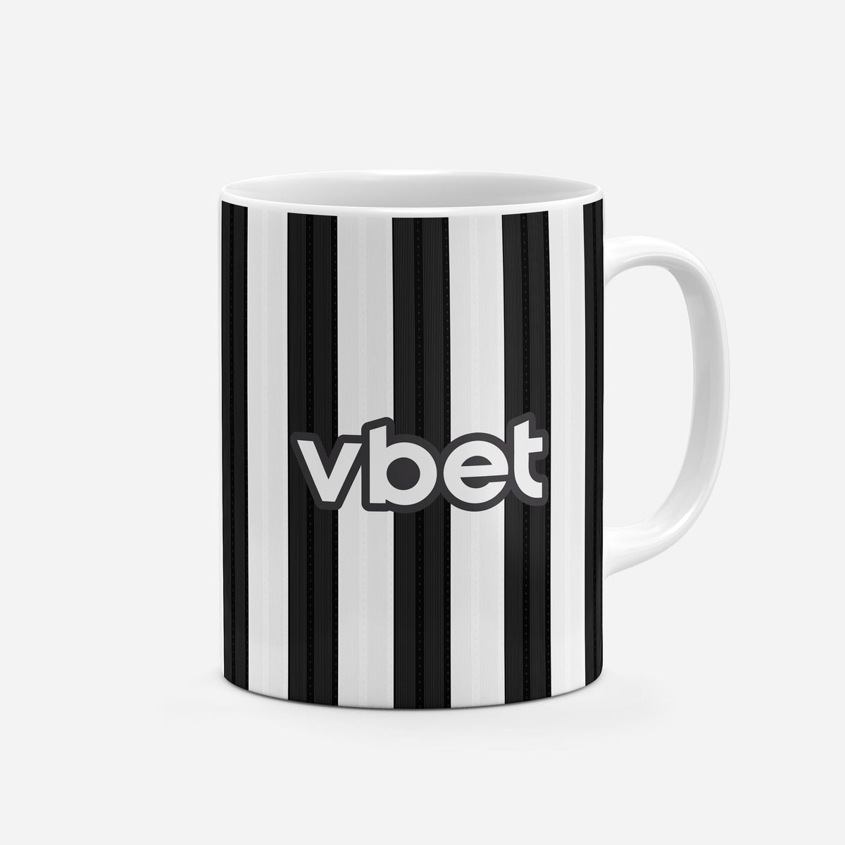 Mug with the Botafogo 2026 Home football shirt design by RIPA Football