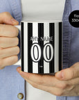 Mug with the Botafogo 2026 Home football shirt design by RIPA Football
