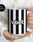 Mug with the Botafogo 2026 Home football shirt design by RIPA Football