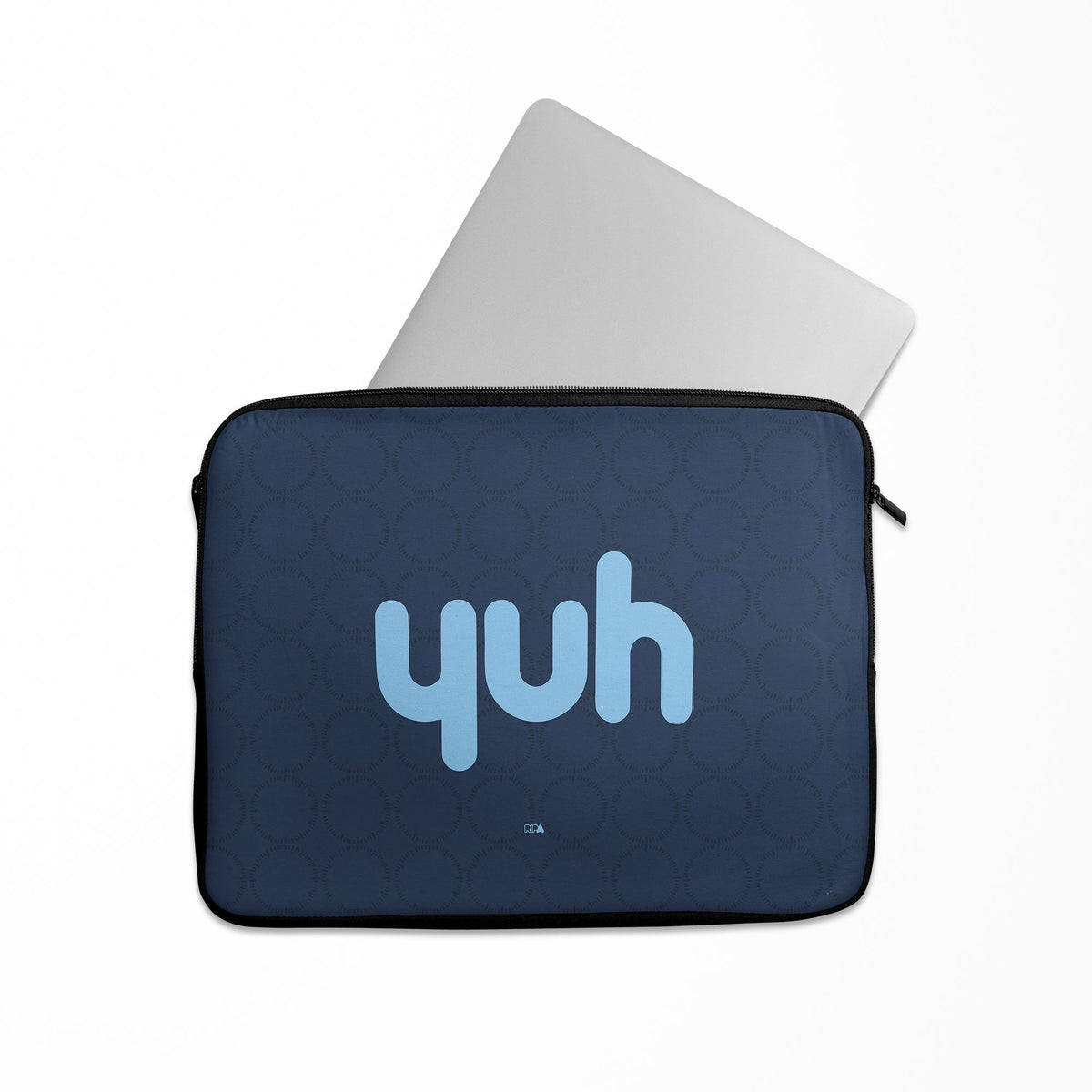 Laptop sleeve with the Young Boys 2026-27 Third football shirt design by RIPA Football