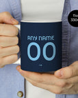 Mug with the Young Boys 2026-27 Third football shirt design by RIPA Football