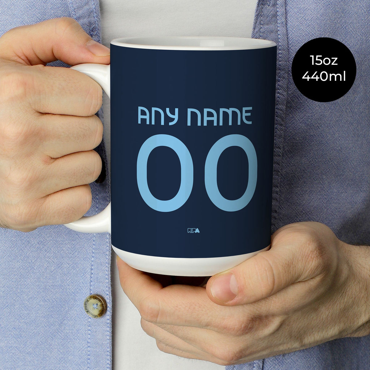 Mug with the Young Boys 2026-27 Third football shirt design by RIPA Football