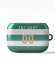 AirPods case with the Celtic 2026-27 Home football shirt design by RIPA Football