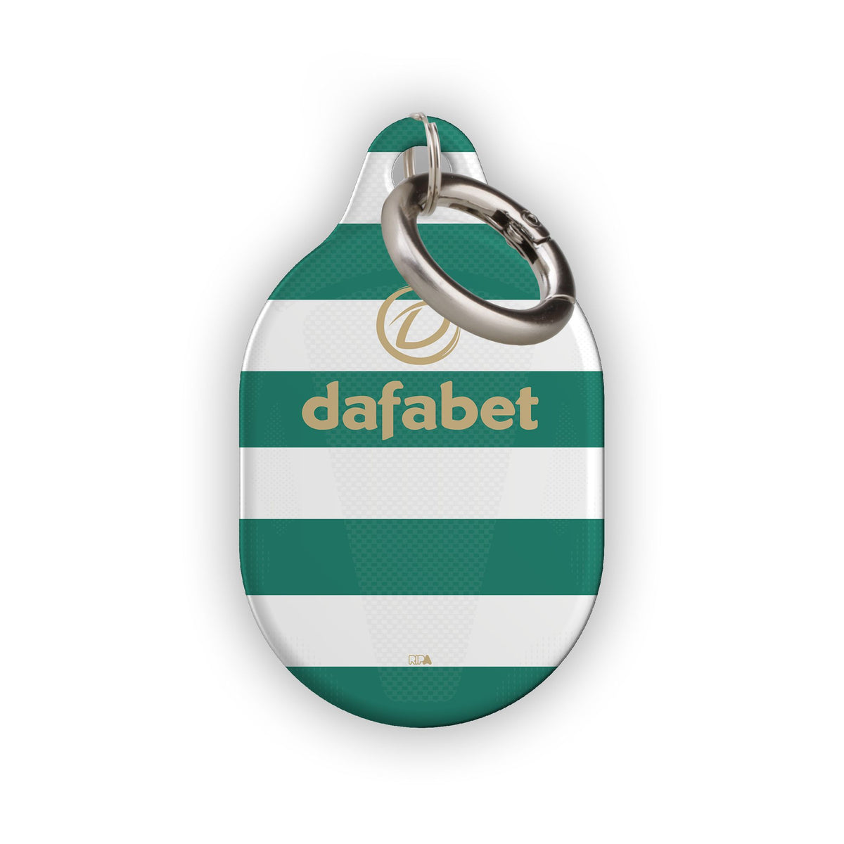 AirTag holder with the Celtic 2026-27 Home football shirt design by RIPA Football