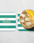 Coaster with the Celtic 2026-27 Home football shirt design by RIPA Football