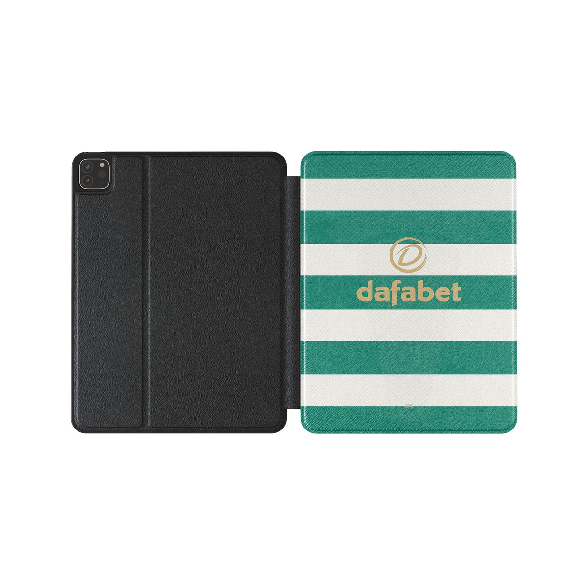 iPad case with the Celtic 2026-27 Home football shirt design by RIPA Football