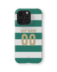 Phone case with the Celtic 2026-27 Home football shirt design by RIPA Football