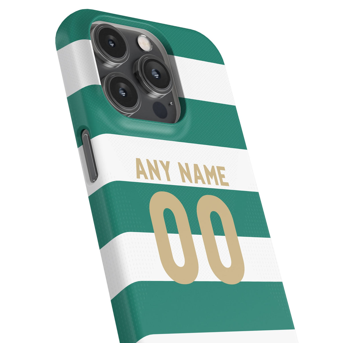 Phone case with the Celtic 2026-27 Home football shirt design by RIPA Football