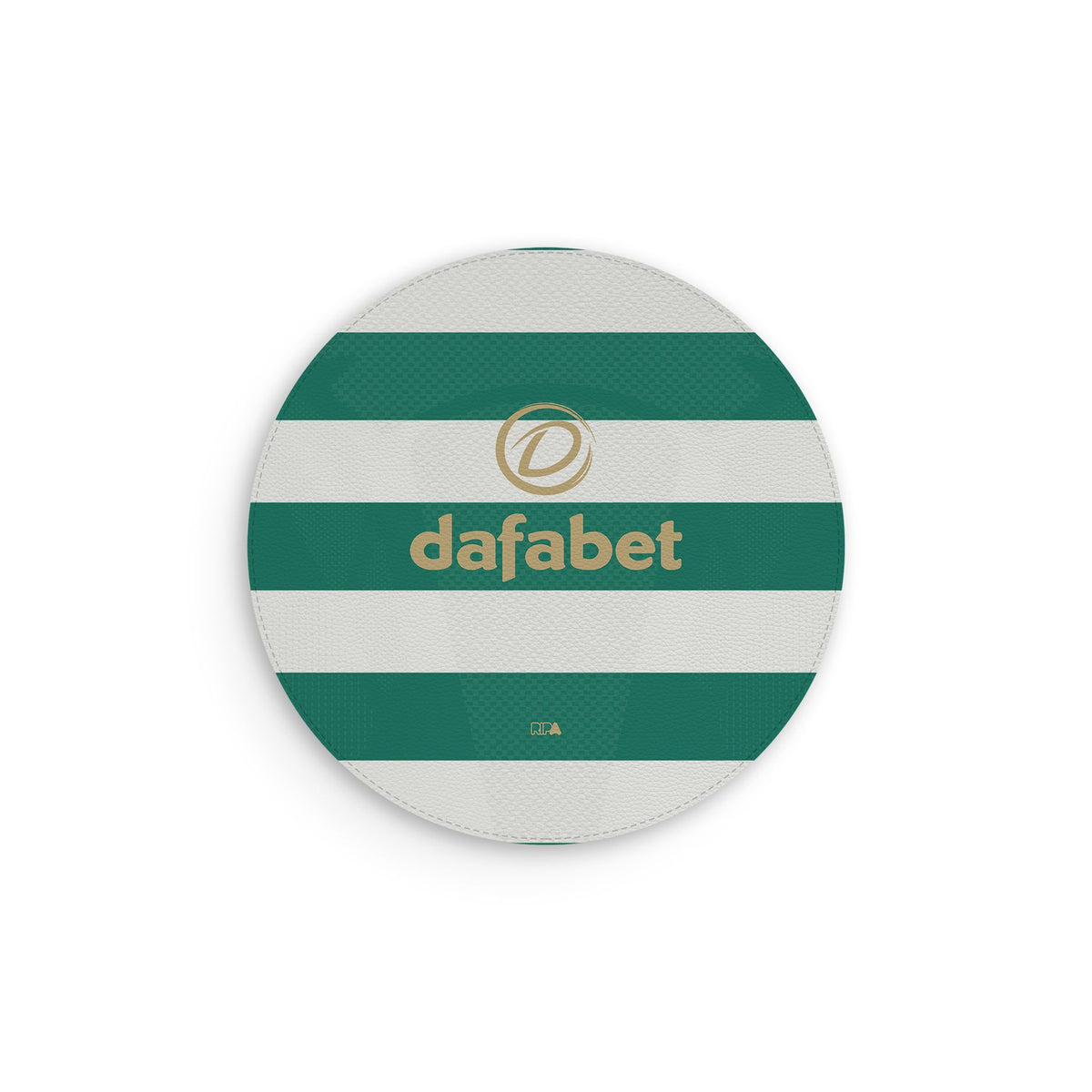 Mouse pad with the Celtic 2026-27 Home football shirt design by RIPA Football