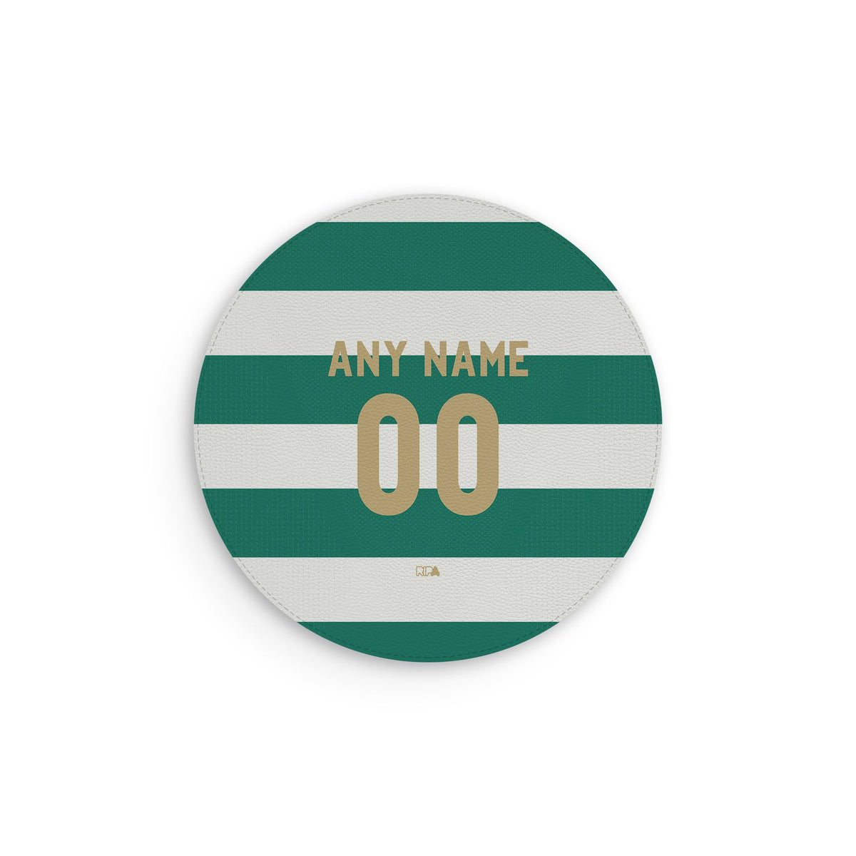 Mouse pad with the Celtic 2026-27 Home football shirt design by RIPA Football