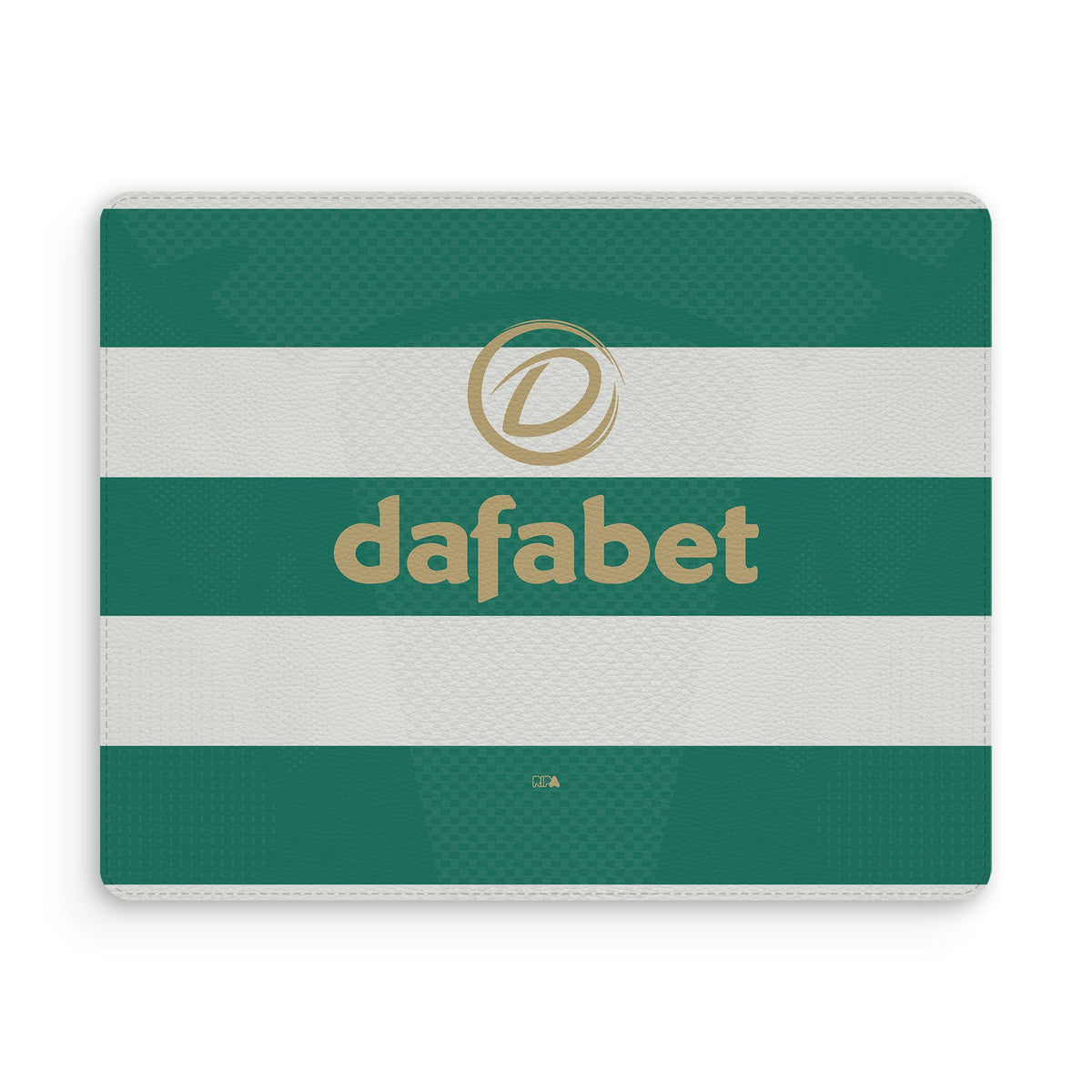 Mouse pad with the Celtic 2026-27 Home football shirt design by RIPA Football