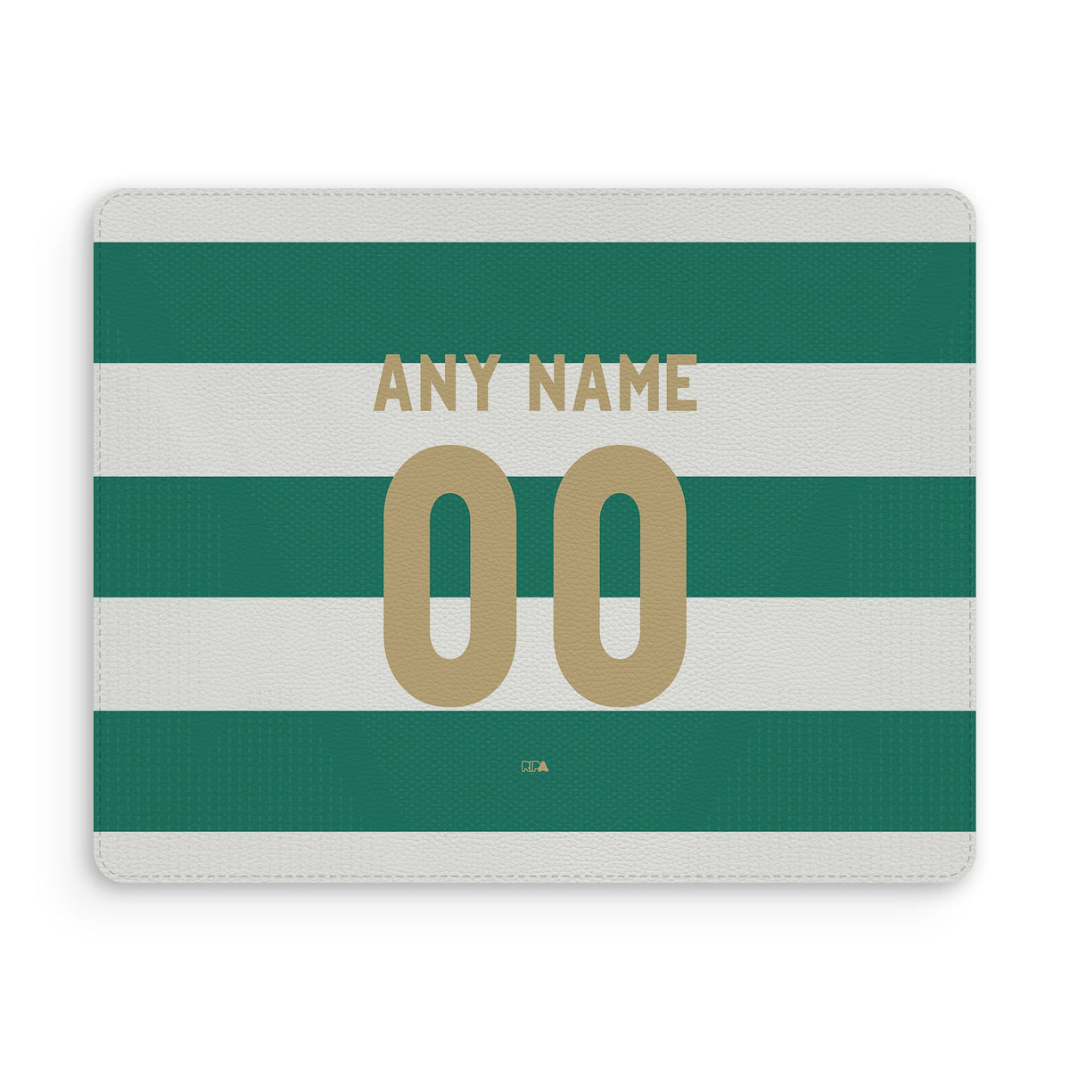 Mouse pad with the Celtic 2026-27 Home football shirt design by RIPA Football