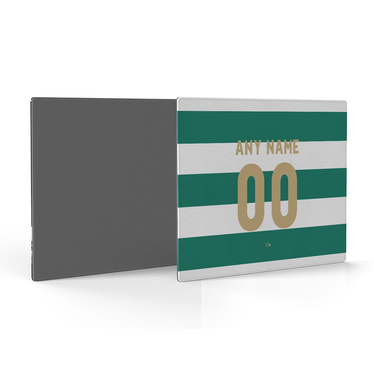 Mouse pad with the Celtic 2026-27 Home football shirt design by RIPA Football