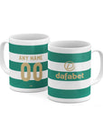 Mug with the Celtic 2026-27 Home football shirt design by RIPA Football