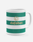 Mug with the Celtic 2026-27 Home football shirt design by RIPA Football