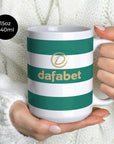 Mug with the Celtic 2026-27 Home football shirt design by RIPA Football