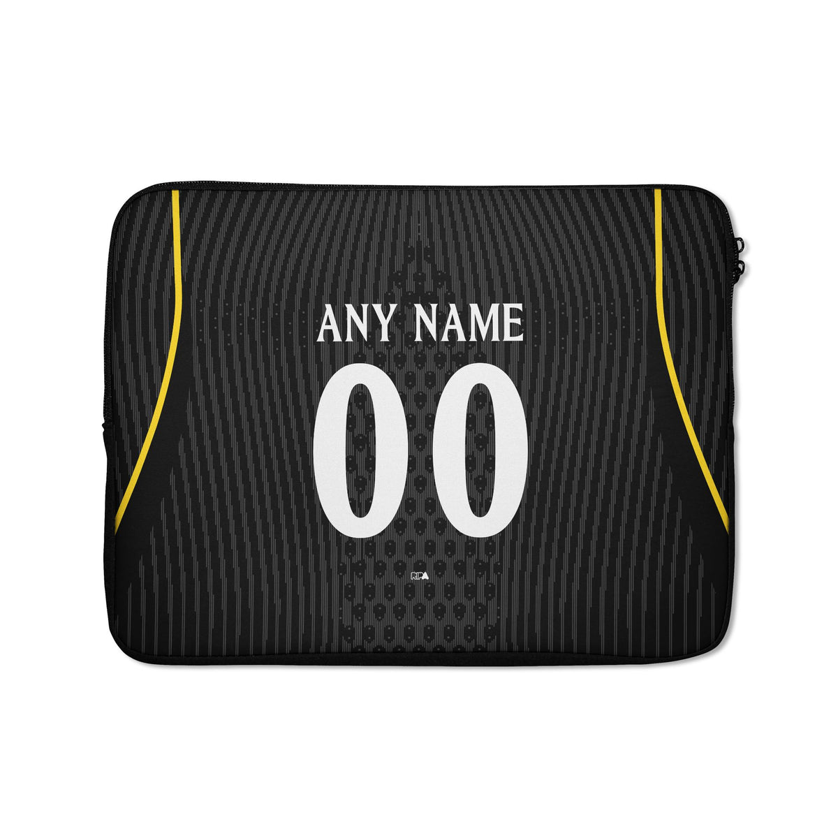 Laptop sleeve with the Chelsea 2026-27 Away football shirt design by RIPA Football