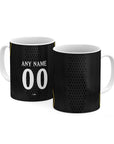 Mug with the Chelsea 2026-27 Away football shirt design by RIPA Football