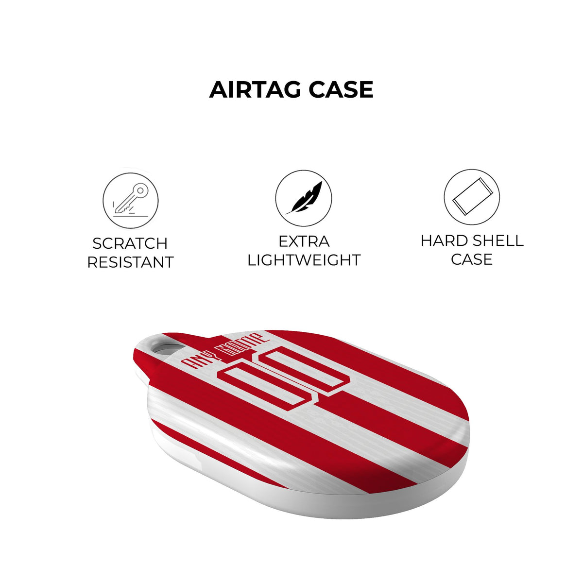 AirTag holder with the Chivas Guadalajara 2026-27 Home football shirt design by RIPA Football