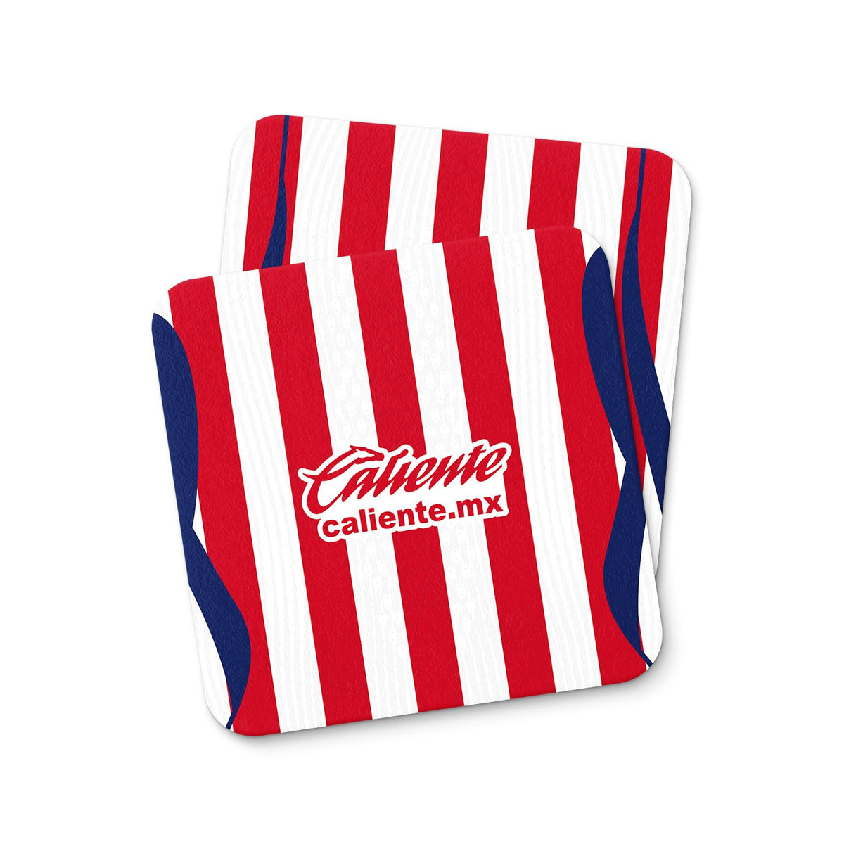 Coaster with the Chivas Guadalajara 2026-27 Home football shirt design by RIPA Football