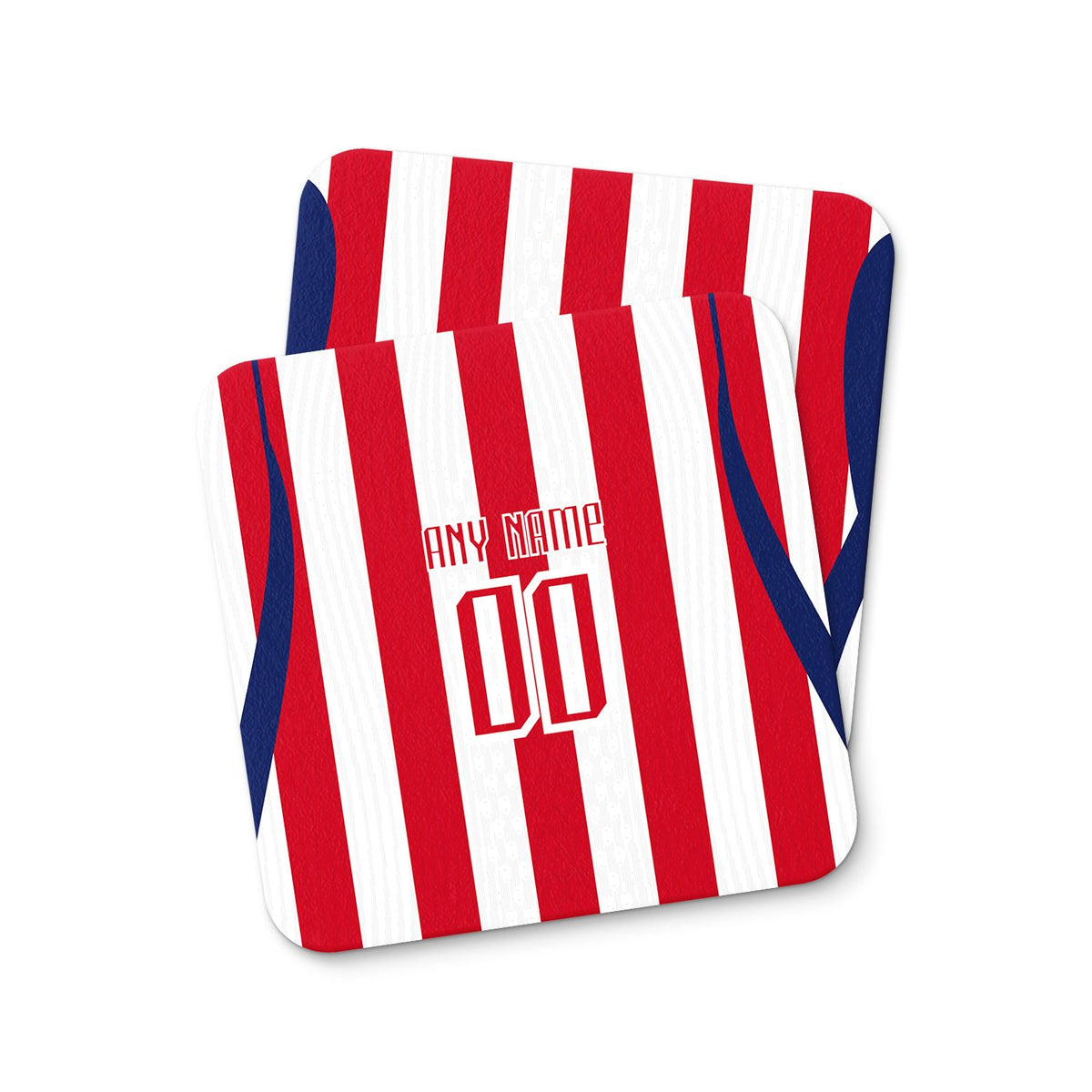Coaster with the Chivas Guadalajara 2026-27 Home football shirt design by RIPA Football