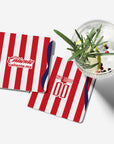 Coaster with the Chivas Guadalajara 2026-27 Home football shirt design by RIPA Football