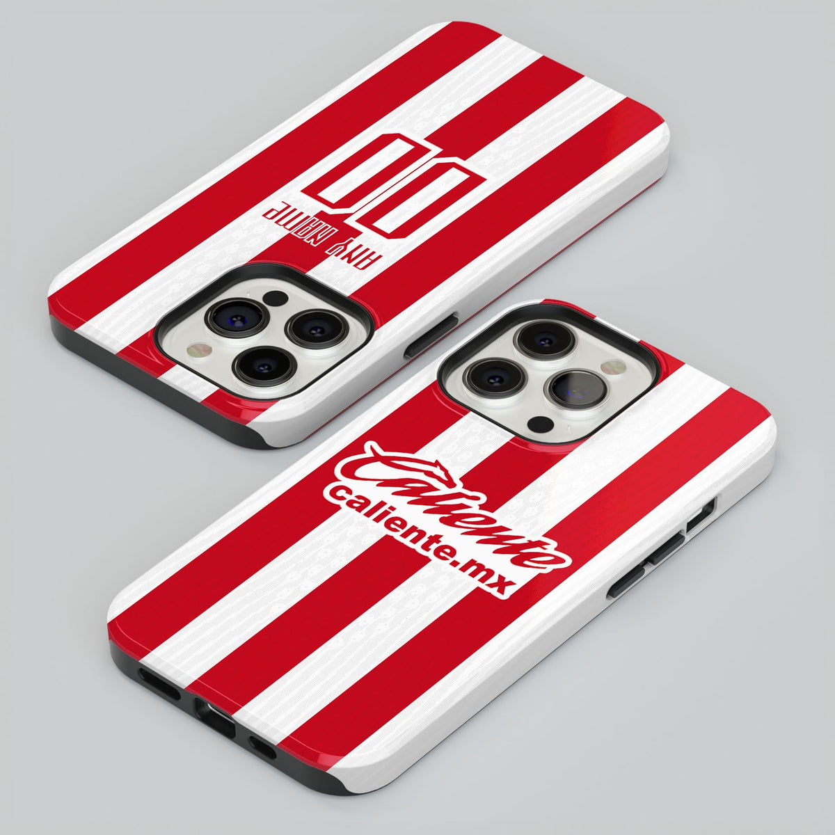 Phone case with the Chivas Guadalajara 2026-27 Home football shirt design by RIPA Football