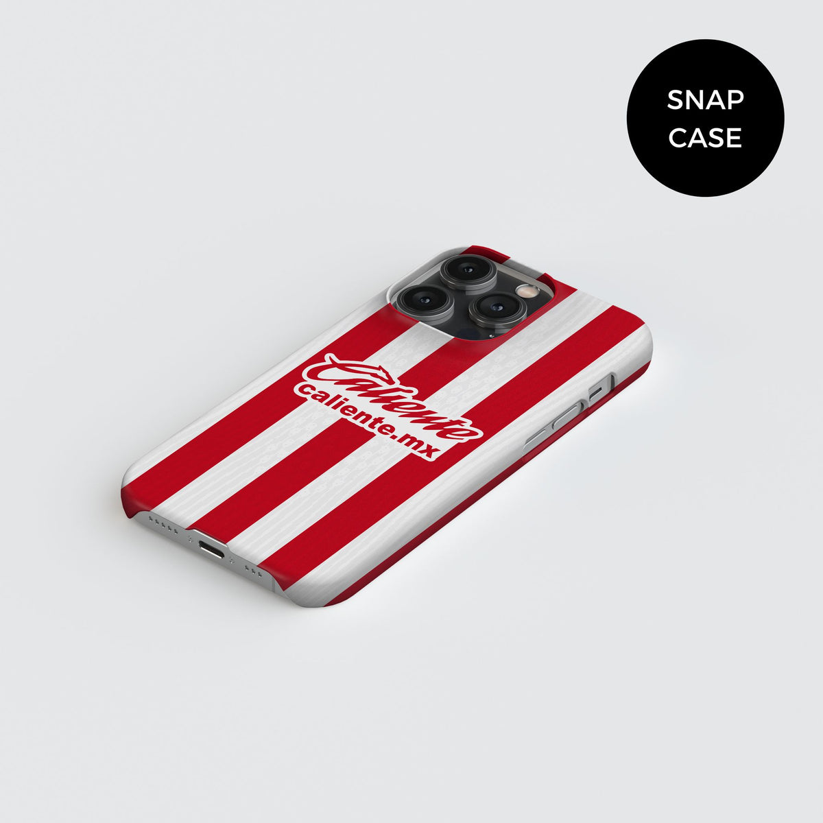 Phone case with the Chivas Guadalajara 2026-27 Home football shirt design by RIPA Football
