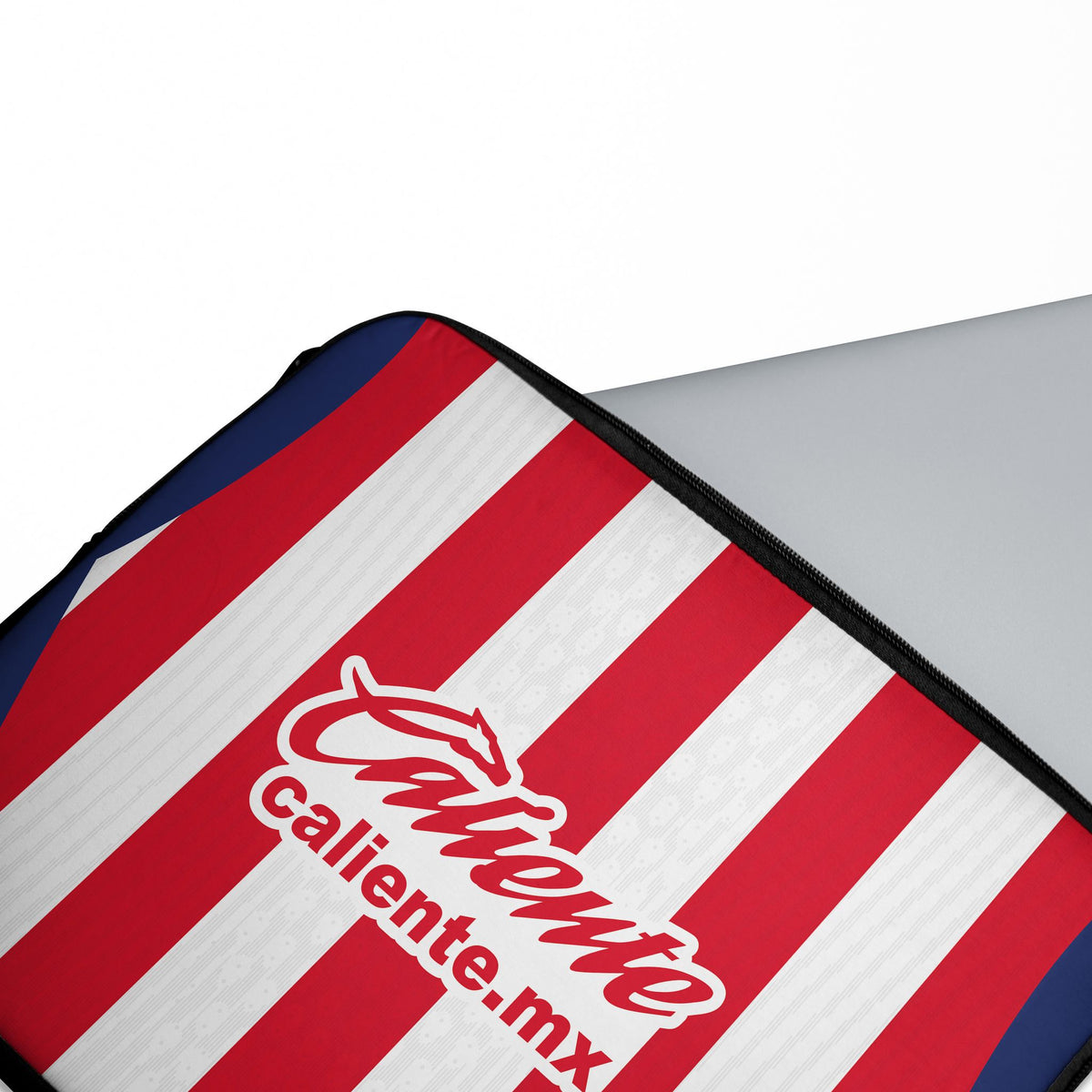 Laptop sleeve with the Chivas Guadalajara 2026-27 Home football shirt design by RIPA Football