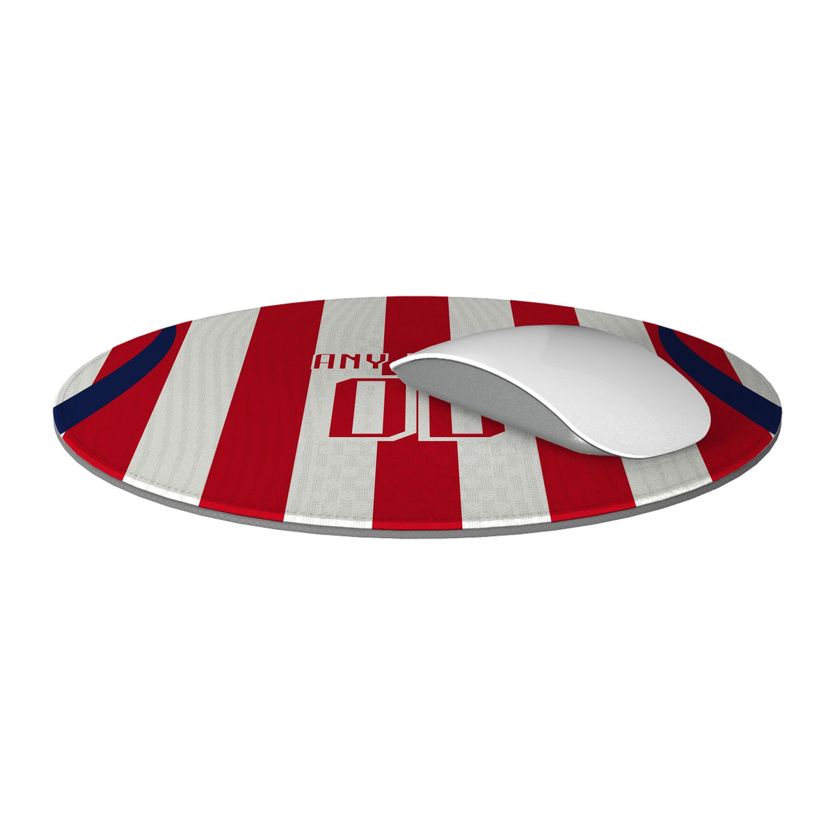 Mouse pad with the Chivas Guadalajara 2026-27 Home football shirt design by RIPA Football