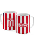 Mug with the Chivas Guadalajara 2026-27 Home football shirt design by RIPA Football