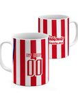 Mug with the Chivas Guadalajara 2026-27 Home football shirt design by RIPA Football