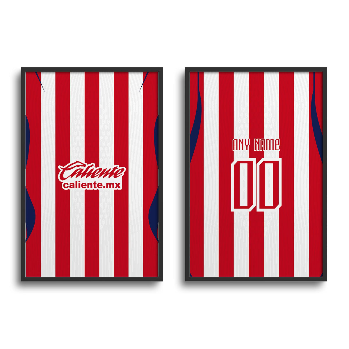 Print with the Chivas Guadalajara 2026-27 Home football shirt design by RIPA Football