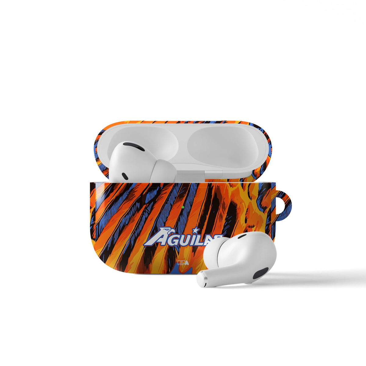 AirPods case with the Club América 2026-27 Prematch football shirt design by RIPA Football