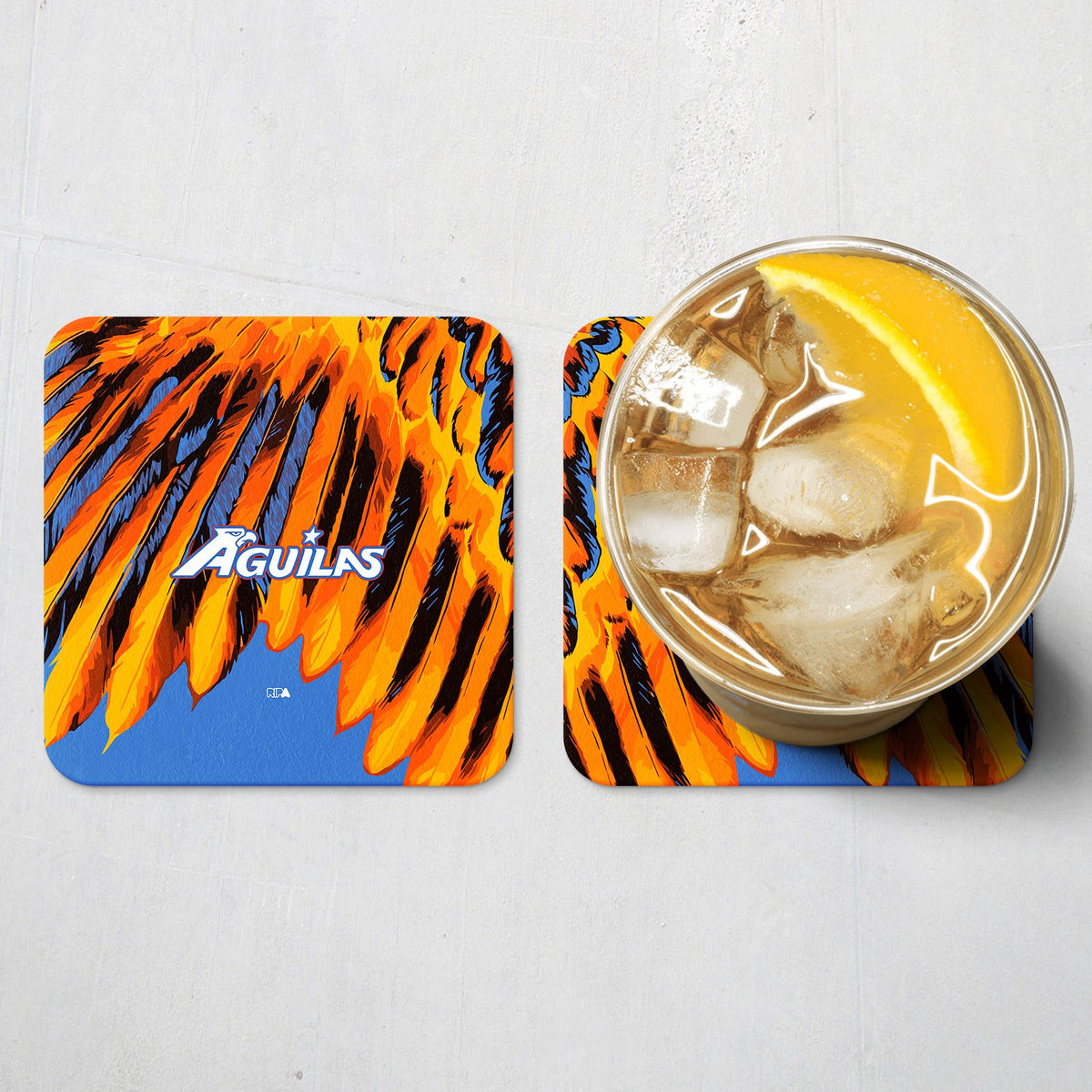 Coaster with the Club América 2026-27 Prematch football shirt design by RIPA Football