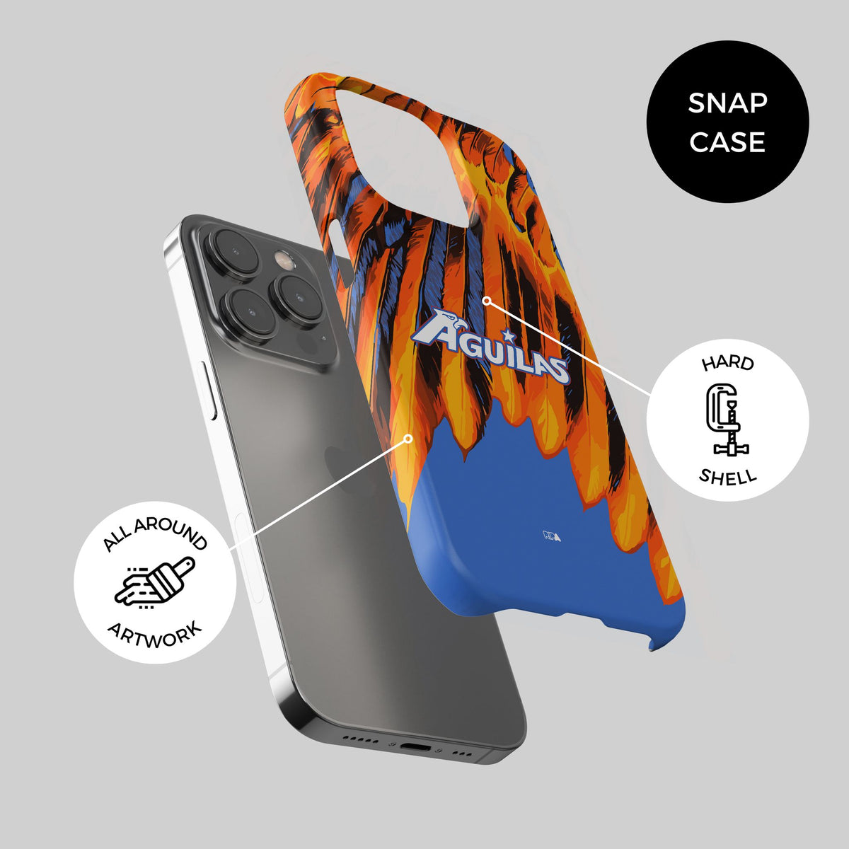 Phone case with the Club América 2026-27 Prematch football shirt design by RIPA Football