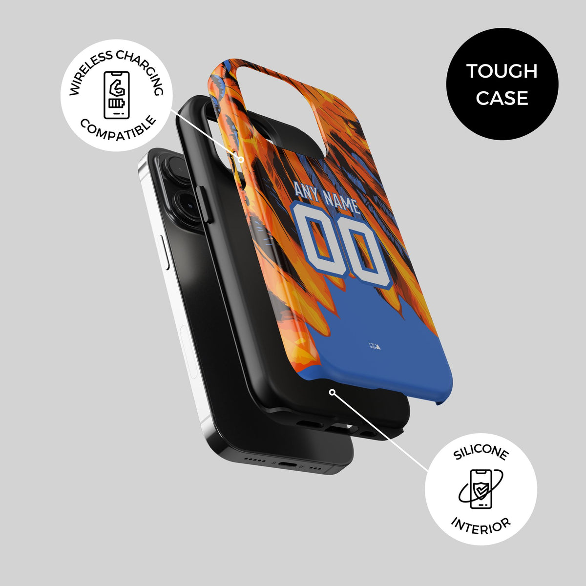 Phone case with the Club América 2026-27 Prematch football shirt design by RIPA Football