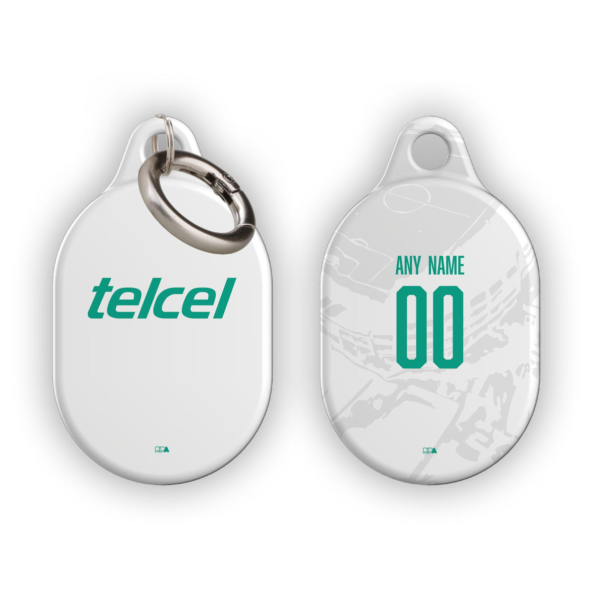 AirTag holder with the Club León 2026-27 Away football shirt design by RIPA Football
