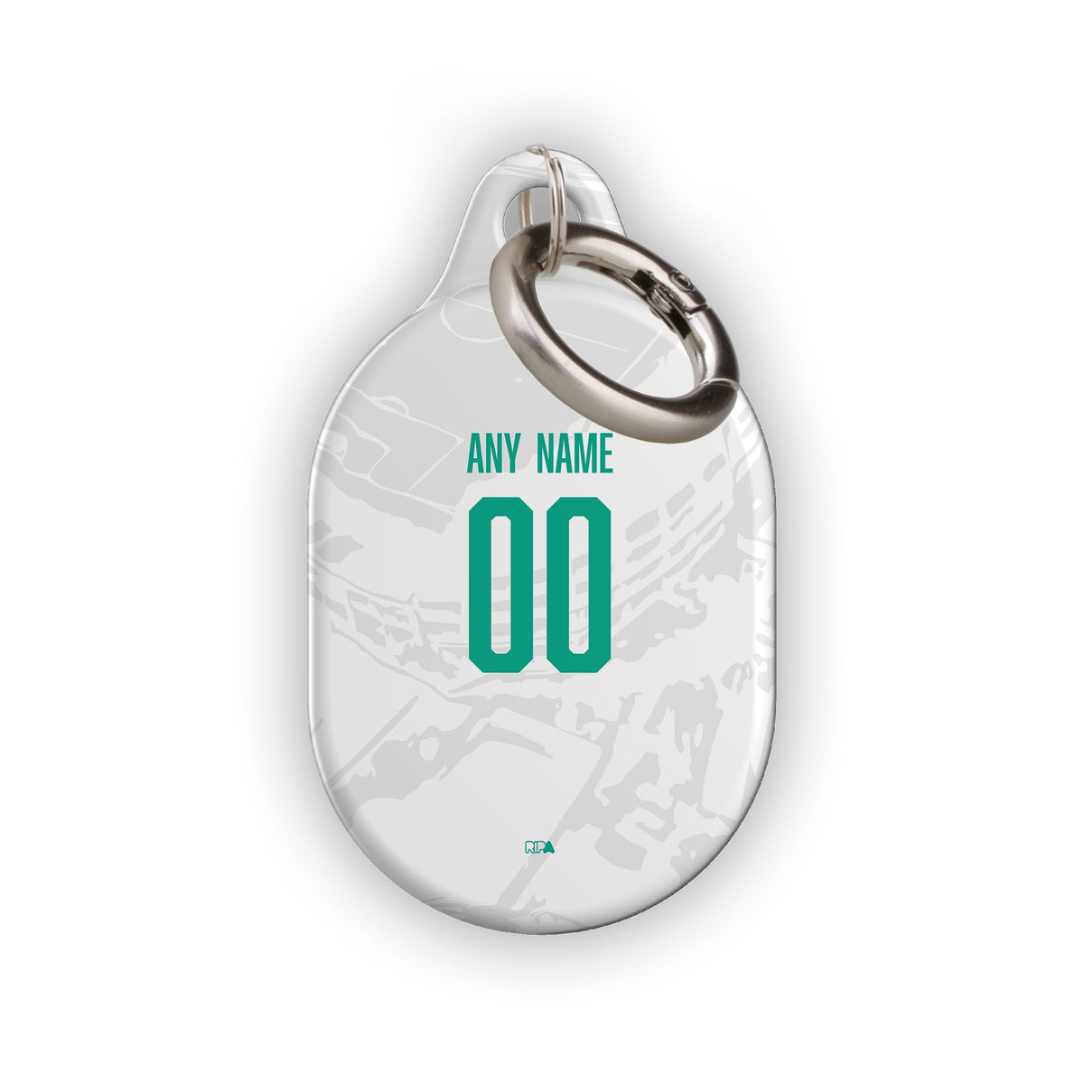 AirTag holder with the Club León 2026-27 Away football shirt design by RIPA Football