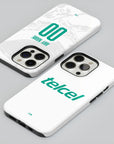 Phone case with the Club León 2026-27 Away football shirt design by RIPA Football