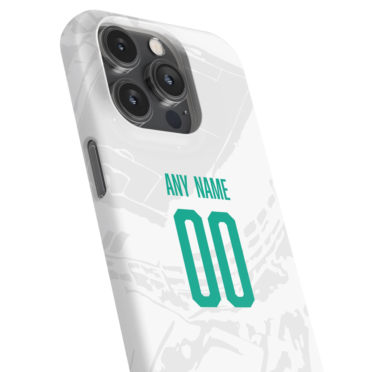 Phone case with the Club León 2026-27 Away football shirt design by RIPA Football