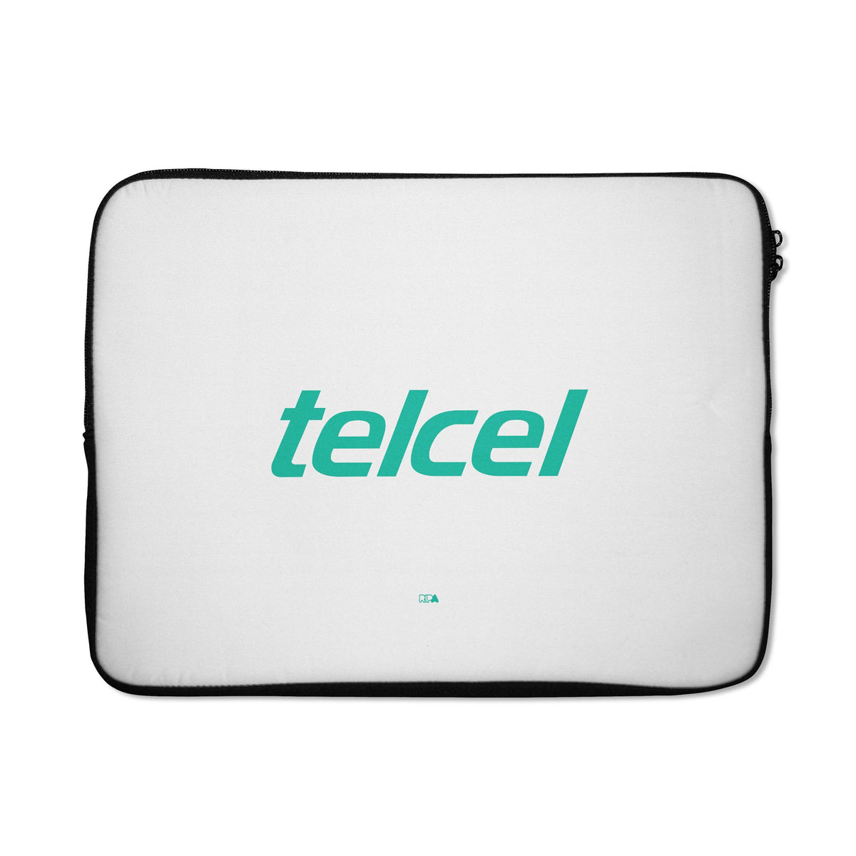 Laptop sleeve with the Club León 2026-27 Away football shirt design by RIPA Football