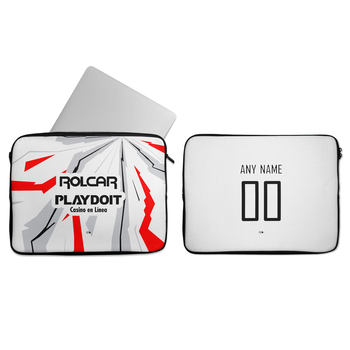 Laptop sleeve with the Necaxa 2026-27 Training football shirt design by RIPA Football