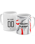 Mug with the Necaxa 2026-27 Training football shirt design by RIPA Football