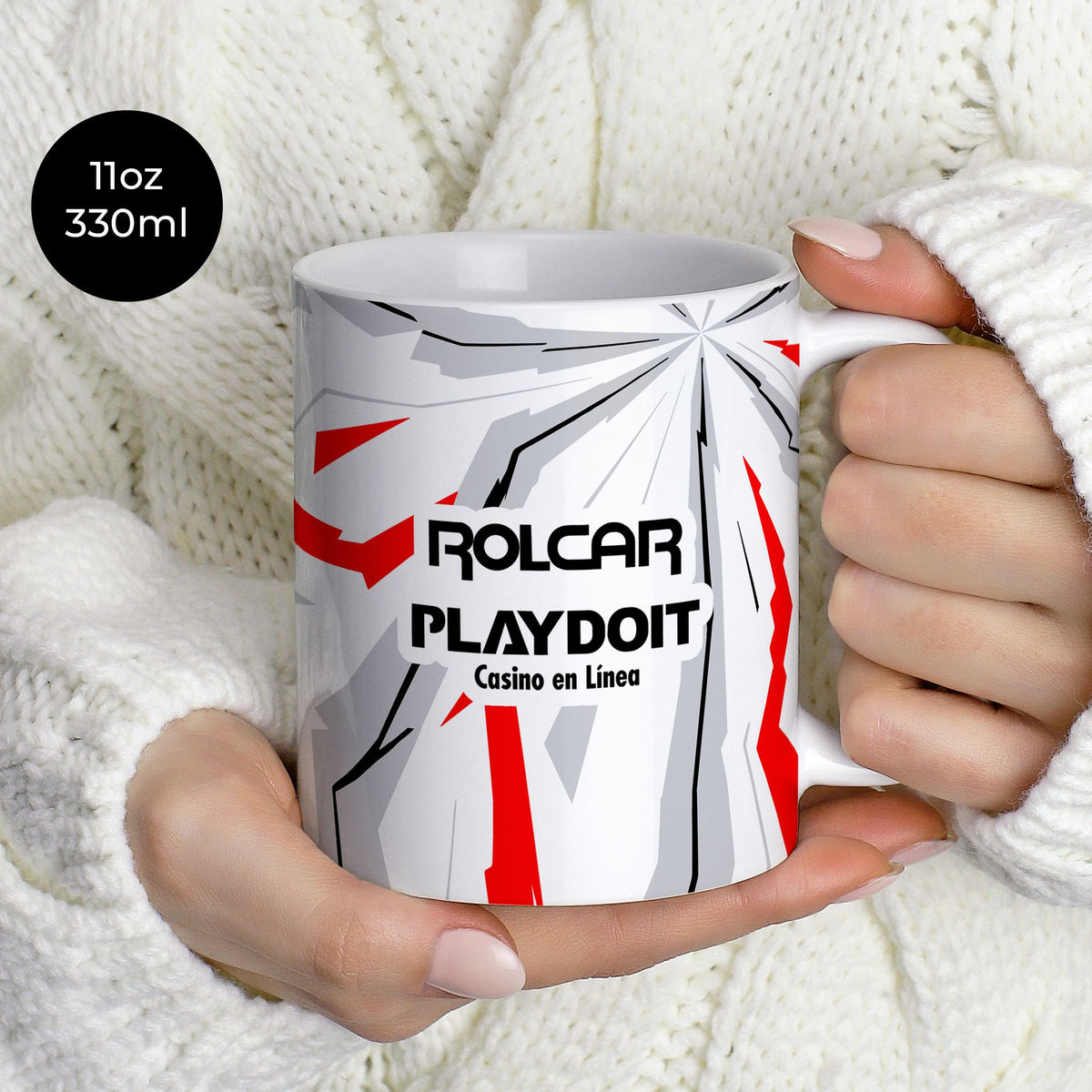 Mug with the Necaxa 2026-27 Training football shirt design by RIPA Football