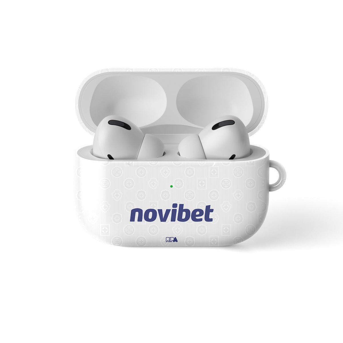 AirPods case with the Cruz Azul 2026-27 Away football shirt design by RIPA Football